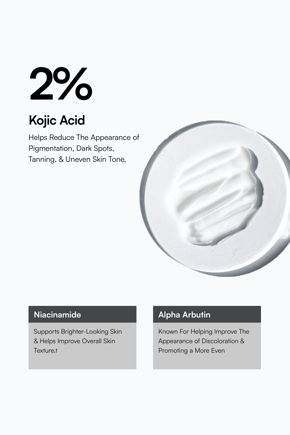 Kojic Acid Face Cream Key Ingredients