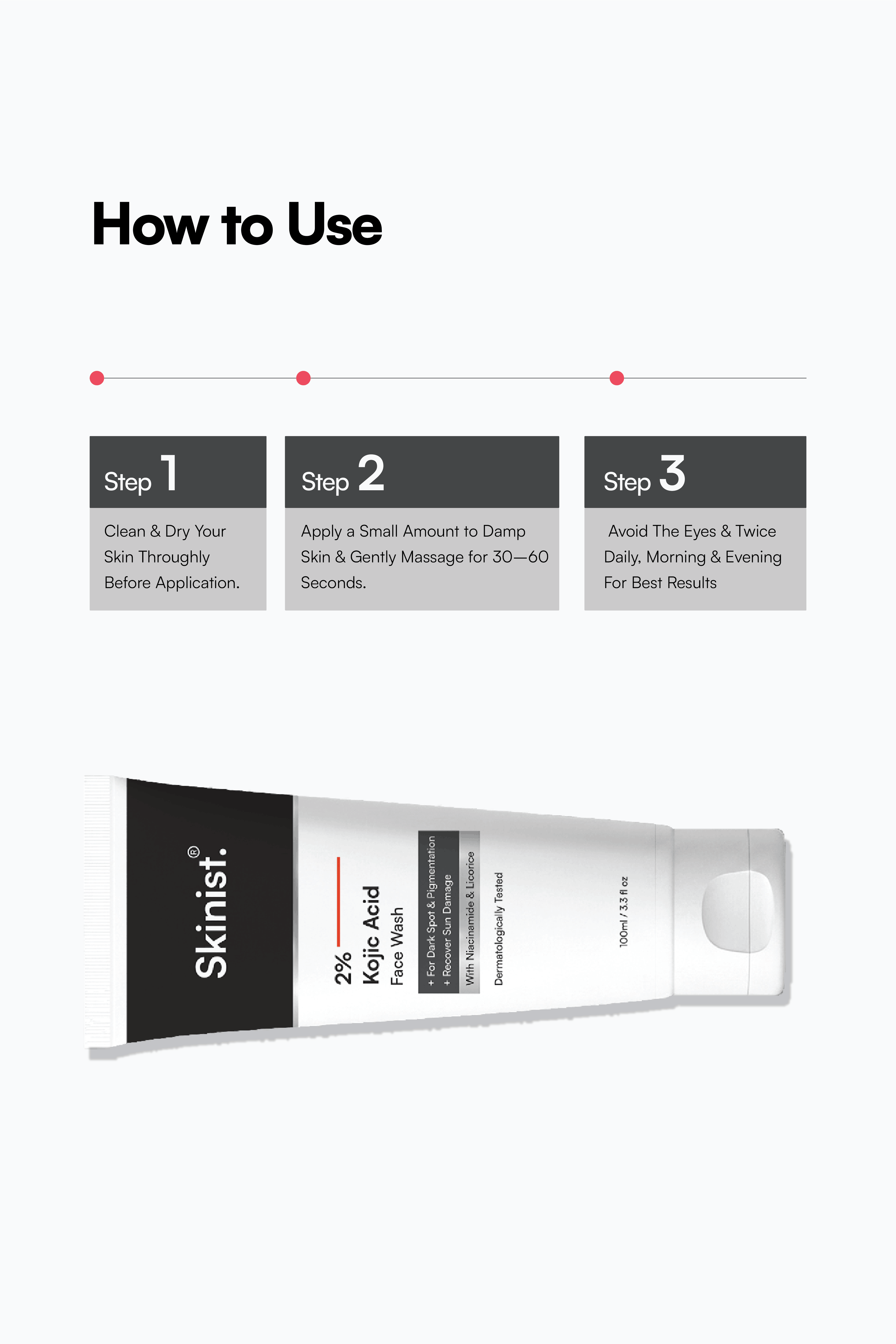 Kojic Acid Face Wash How to Use