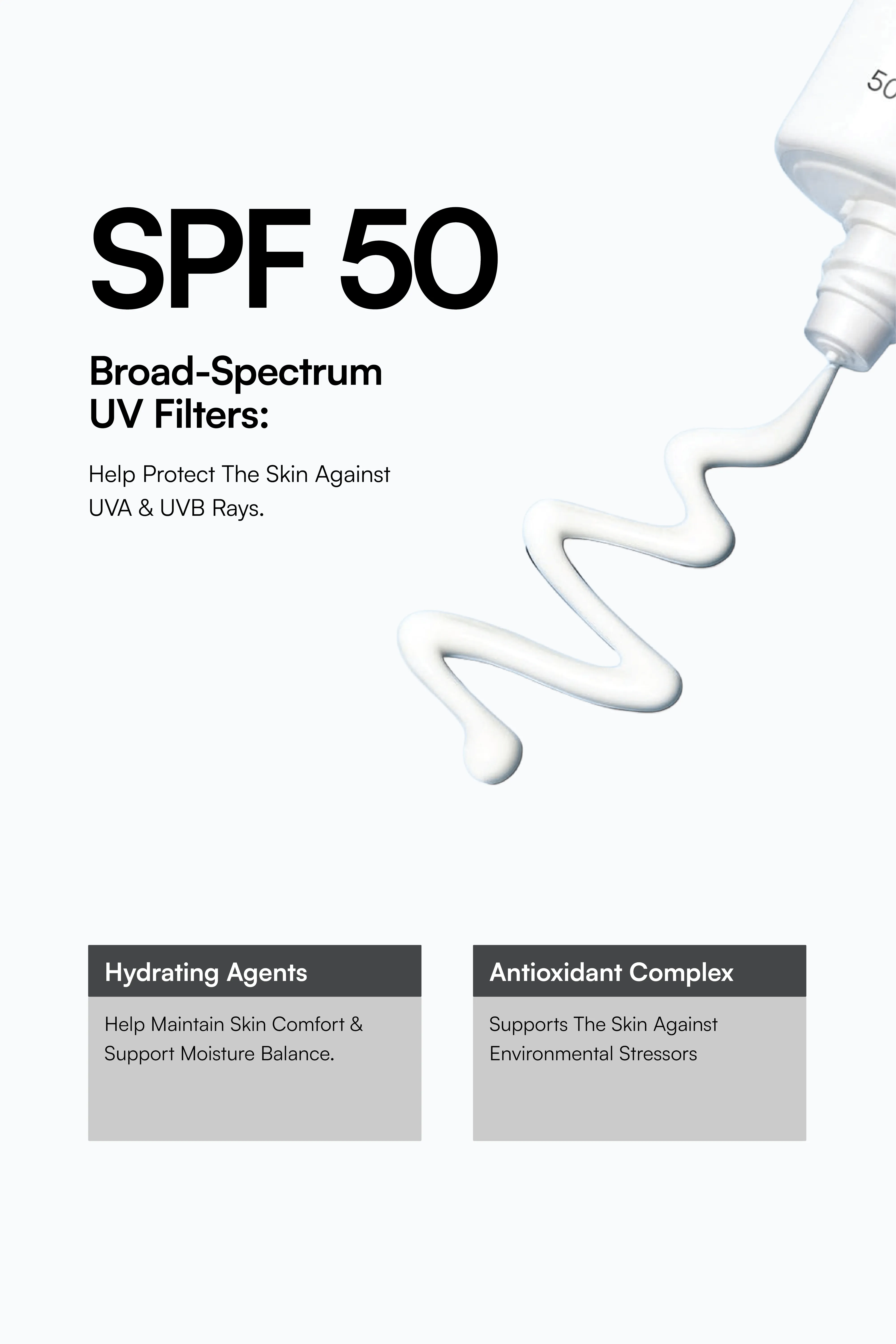 SPF 50 Sunscreen Combo Key Ingredients