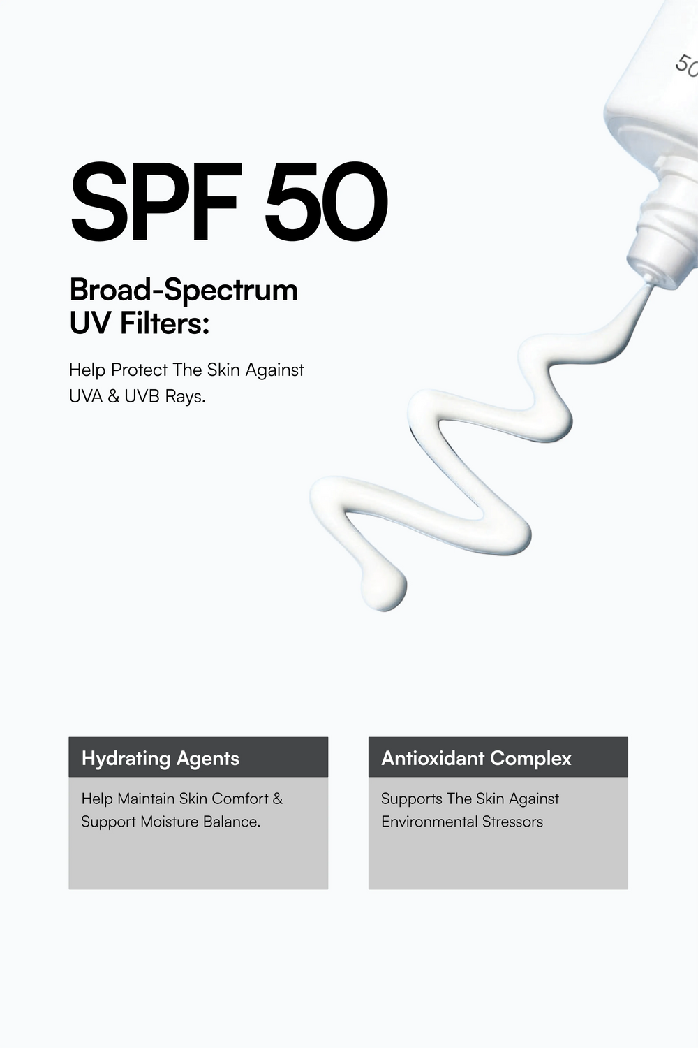 SPF 50 Sunscreen Combo Key Ingredients