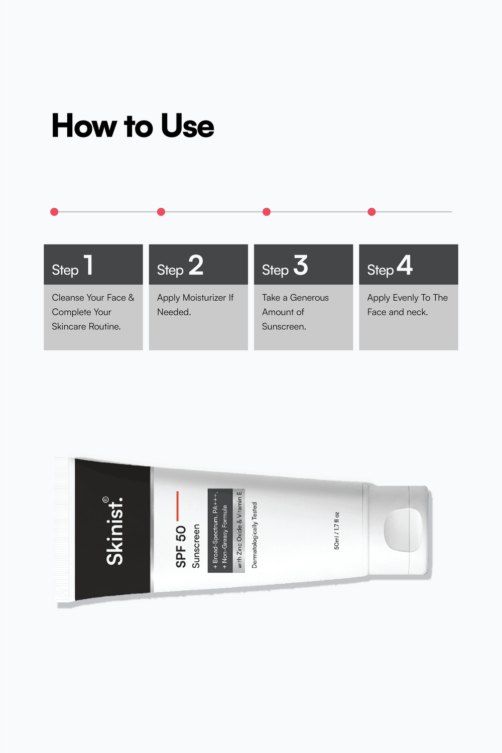 SPF 50 Sunscreen How to Use