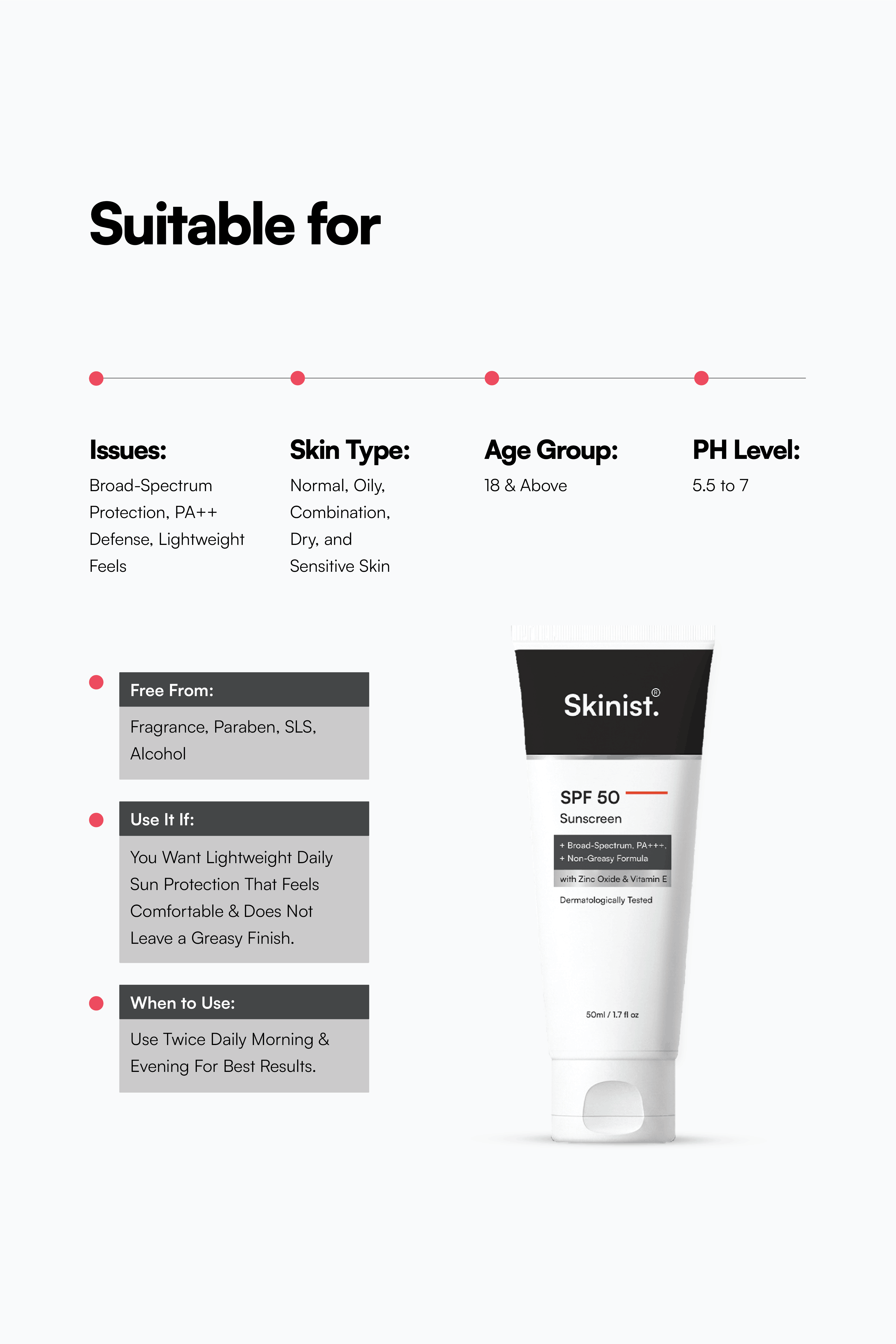 SPF 50 Sunscreen Suitable For