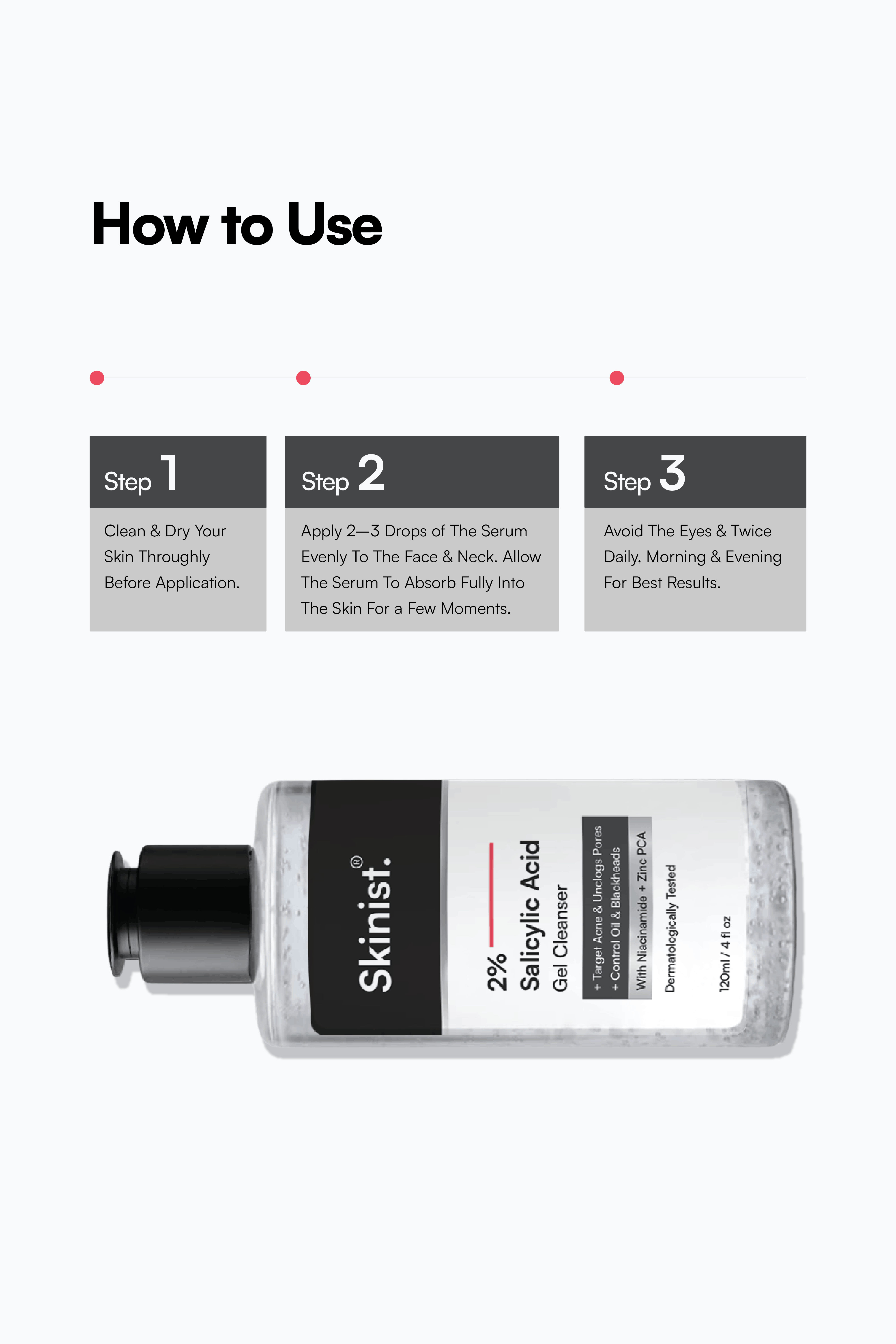 Salicylic Acid Gel Cleanser How to Use